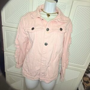 Pink Denim Jacket